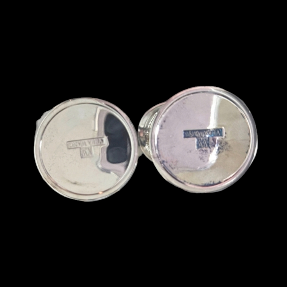 Vera Wang Silver Grosgrain Salt and Pepper Shakers - Picture 5 of 9